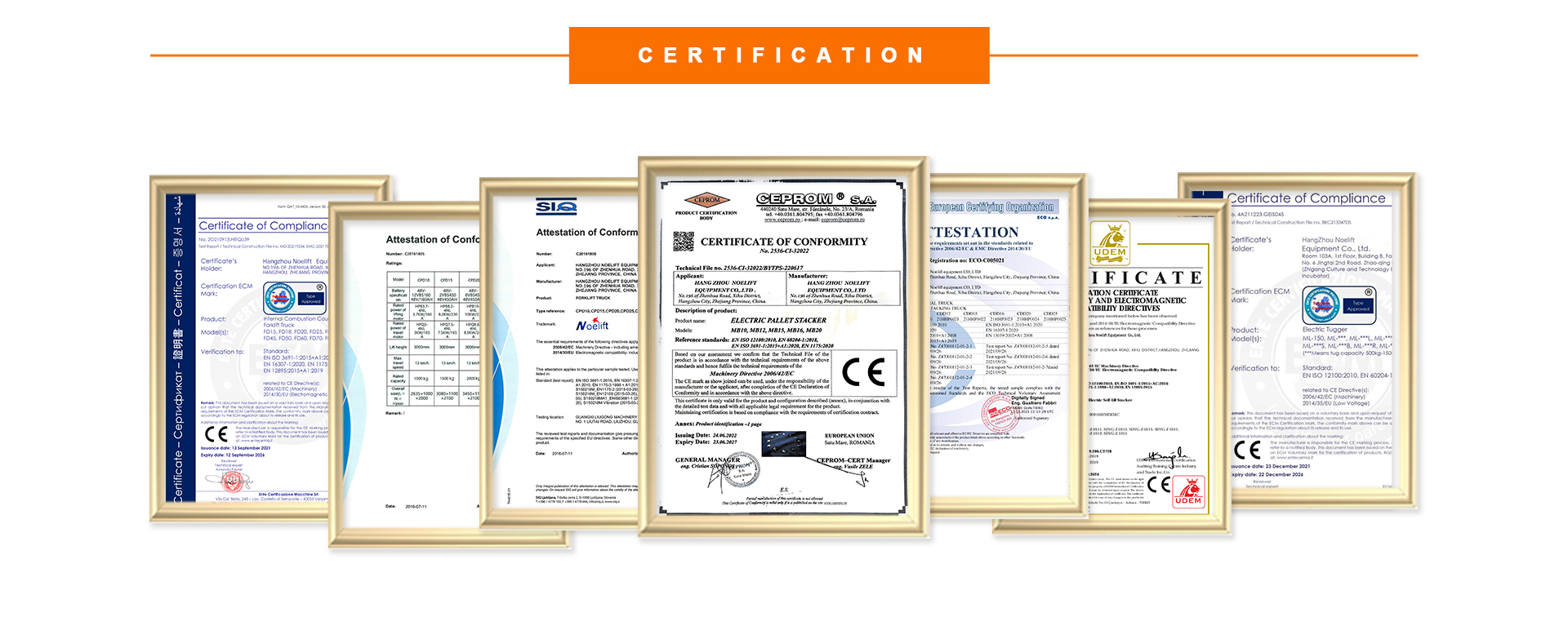 forklift certifications