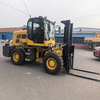4 Wheel Rough Terrain Outdoor Forklift with Attachment
